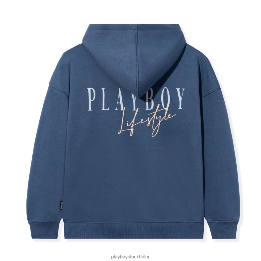 lifestyle luvtröja med dragkedja Playboy kvinnor 62L66F1146 blå Kläder