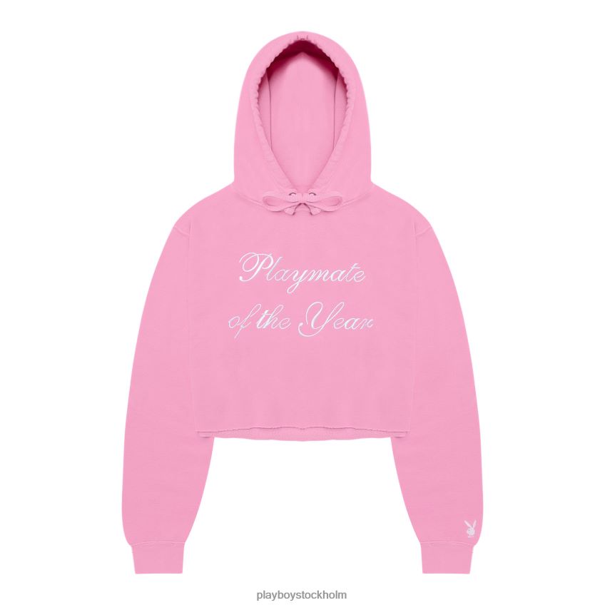 Årets lekkamrat hoodietryck Playboy kvinnor 62L66F1070 rosa/vit Kläder
