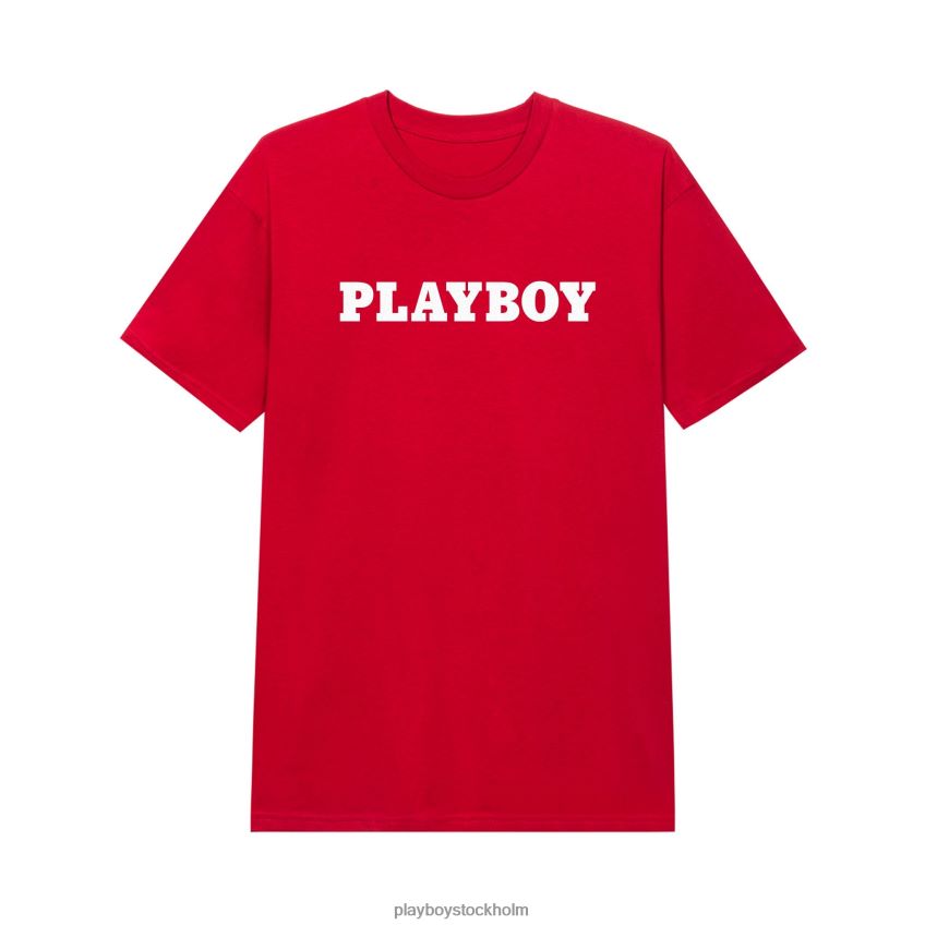 masthead t-shirt Playboy män 62L66F81 röd Kläder