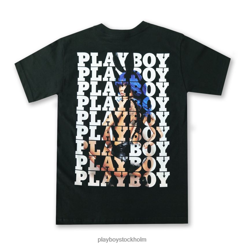 masthead tee Playboy x Coi Leray män 62L66F325 svart Kläder