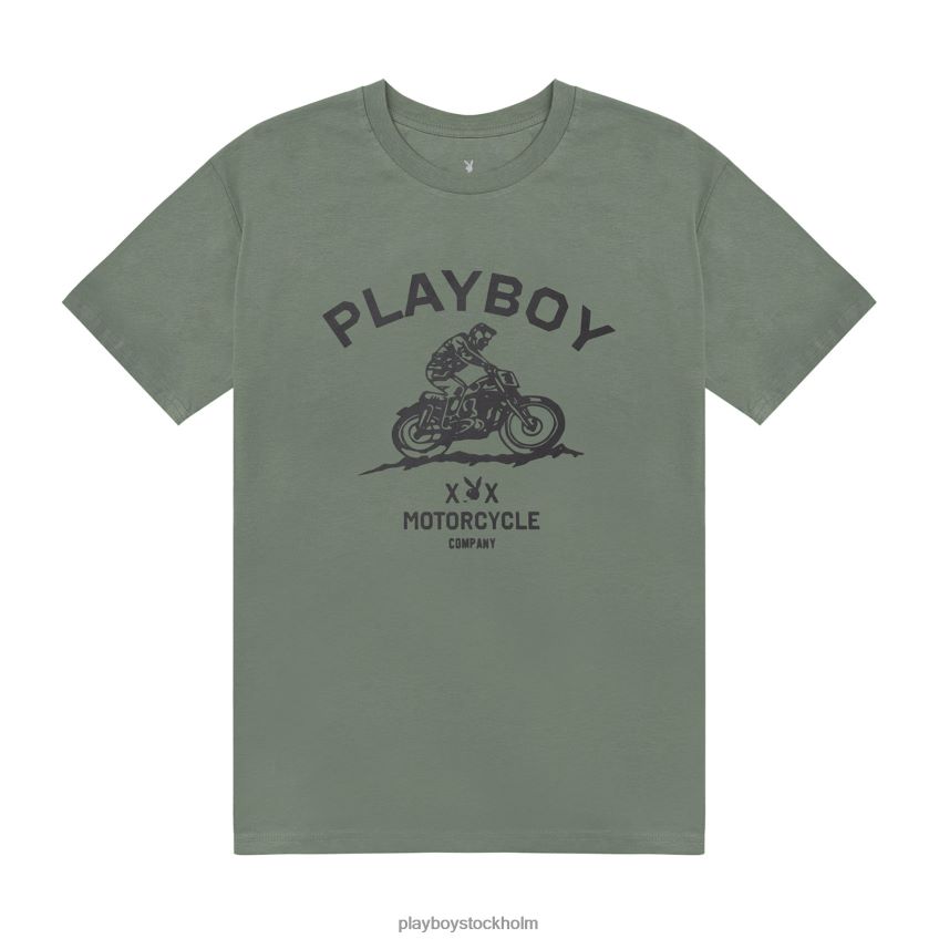 motorcykelföretag t-shirt Playboy män 62L66F282 cypress Kläder
