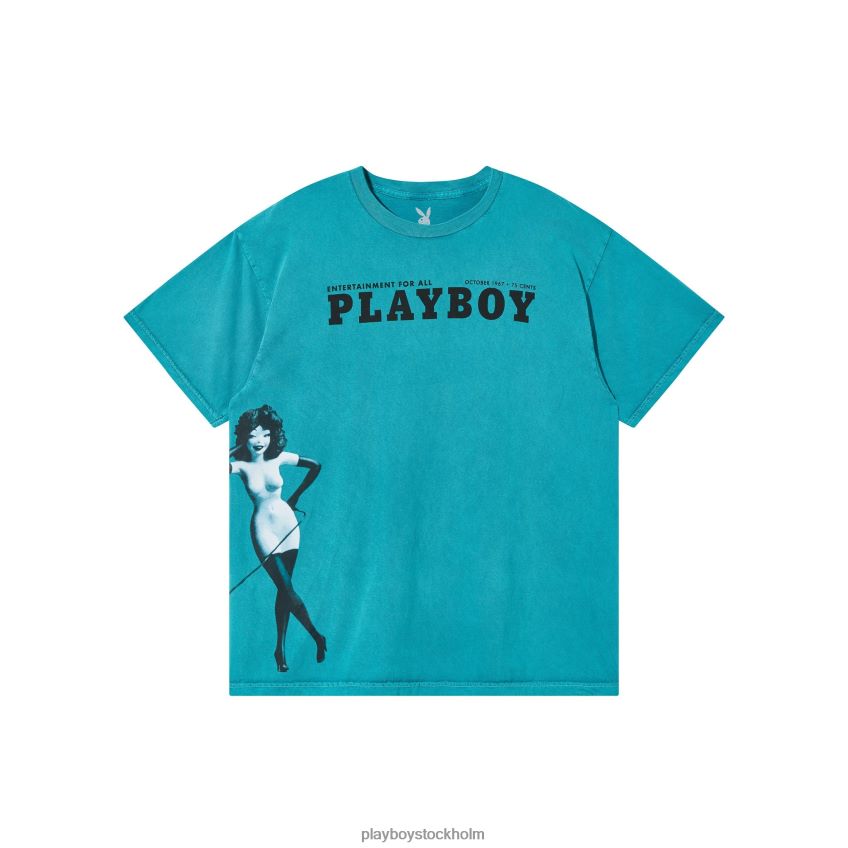 oktober 1967 tvättad t-shirt med överdrag Playboy män 62L66F295 original Kläder