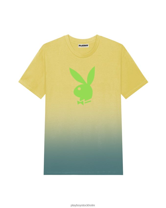 ombre t-shirt med kaninhuvud Playboy män 62L66F328 grön Kläder
