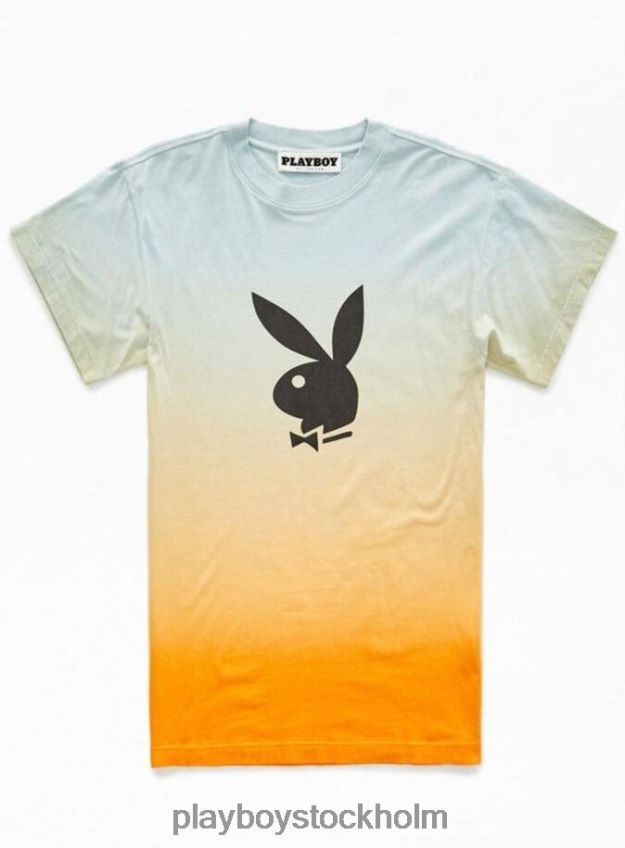 ombre t-shirt med kaninhuvud Playboy män 62L66F331 orange Kläder