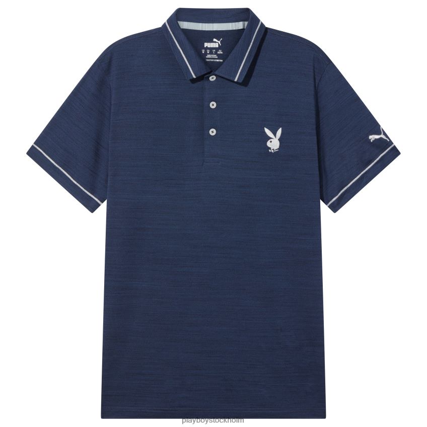 puma golf tippad prestandapolo Playboy män 62L66F113 Marin Kläder