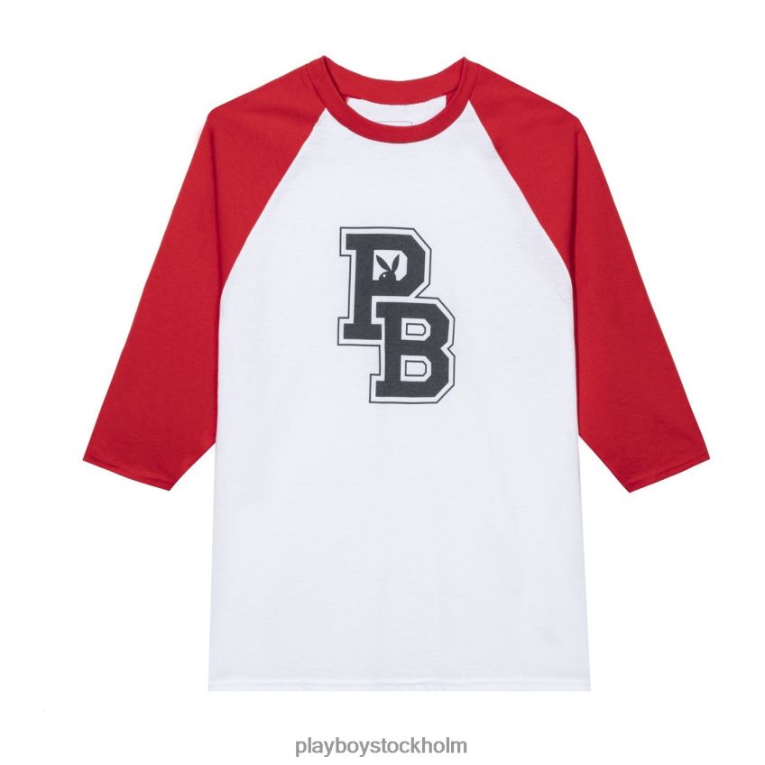 varsity bokstäver raglan Playboy män 62L66F268 original Kläder