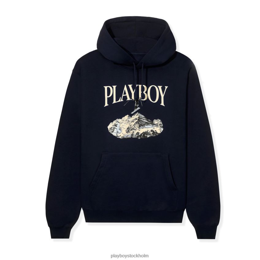 ski hoodie feat. holly cook från girls of winter 1984 Playboy män 62L66F419 rödbrun Kläder