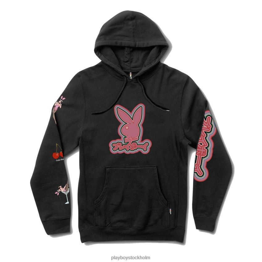 tokyo club 3.0 hoodie Playboy män 62L66F349 svart Kläder