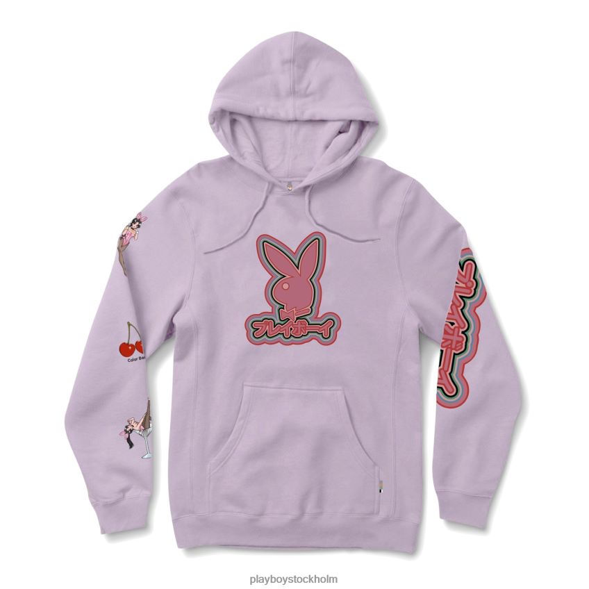 tokyo club 3.0 hoodie Playboy män 62L66F350 lavendel Kläder