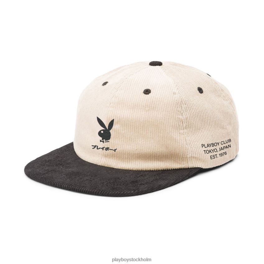 tokyo club khaki bill strapback Playboy män 62L66F715 svart tillbehör