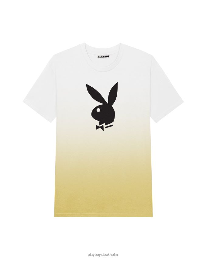 ombre t-shirt med kaninhuvud Playboy män 62L66F329 gul Kläder